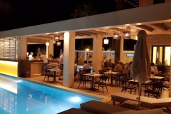 Airis Restaurant - night pool view